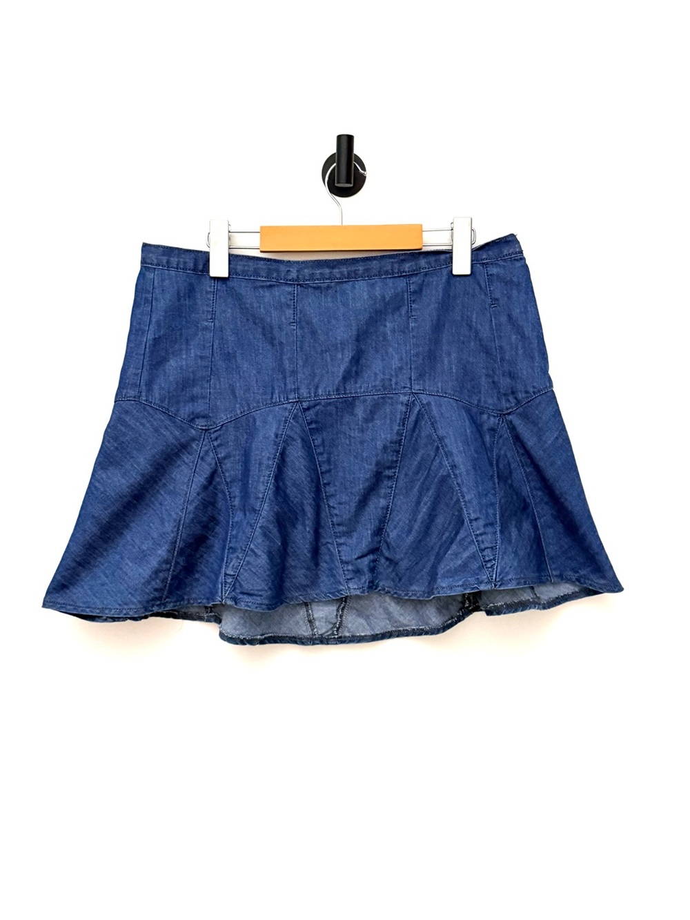 Gap 1969 Oceanside Denim Mini Skirt Flared Panel